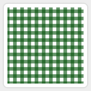 Checkered Green Gingham Magnet